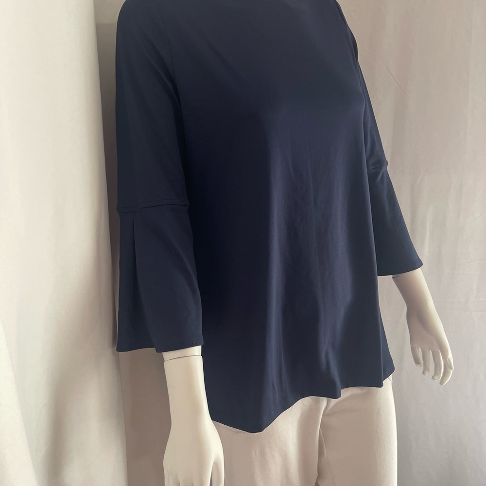 Elegant Navy Blue Women's Top
